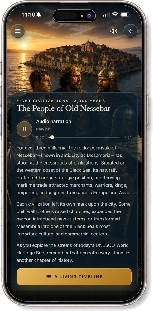 The People of Old Nessebar module, opening on three thousand years of civilisations